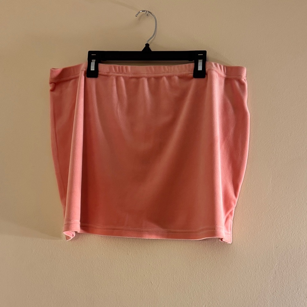 JUICY COUTURE Strawberry Ice Velour Mini Skirt